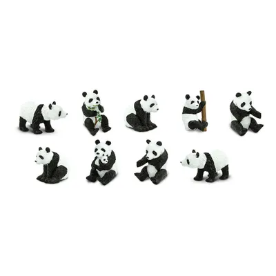 Produktbild von Safari Ltd Pandas TOOB, 3 Jahr(e), Pandas, Schwarz, Weiß