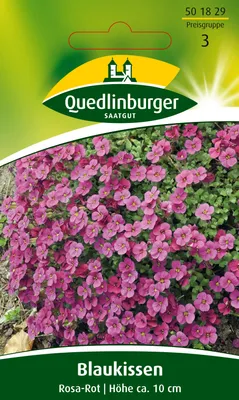 Produktbild von Blaukissen Rosa-rot | Blumensamen von Quedlinburger