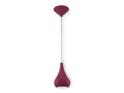 Produktbild von Eglo Pendelleuchte Nibbia Lila rund Ø11,5cm max. 40W E14 ohne Leuchtmittel kürzbar