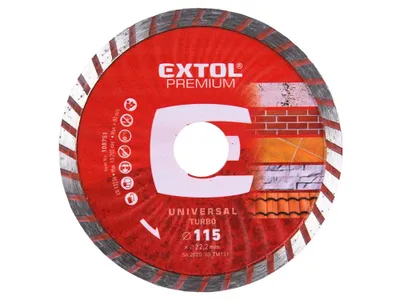 Obrázek produktu pro Kotouč diamantový řezný turbo, 115x22,2mm, suché i mokré řezání