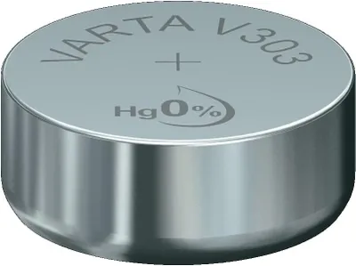 Produktbild von Varta -V303, Einwegbatterie, 4SR44, Siler-Oxid (S), 1,55 V, 160 mAh, Hg (Quecksilber)
