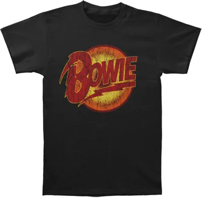Produktbild von David Bowie - "Diamond Dogs" T-Shirt Logo für Herren/Damen Uni RO842 (XL) (Schwarz)