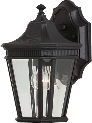Produktbild von Elstead Cotswold Lane Außen-Wandleuchte E27 29cm Schwarz IP44
