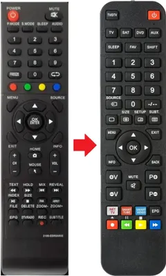 Produktbild von Fernbedienung geeignet für AUTOVOX 2100-EDR0AUTV | 2100EDR0AUTV | 32AXHDS