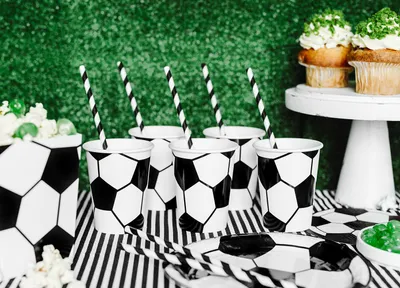 Immagine prodotto di Cannucce di carta a righe diagonali 19cm bianco nero set di 10