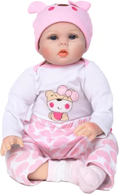 Productafbeelding van Babypop van vinyl, roze, 48 cm, voor kinderen