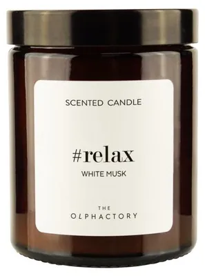 Image de The Olphactory - Bougie parfumée en verre « Relax » (30 heures de combustion)