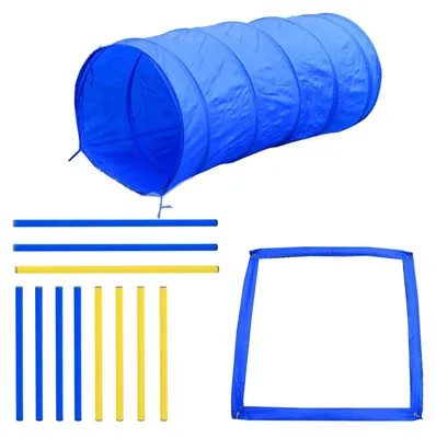 Produktbild von Hundetunnel für Agility-Training | Farbe: Gelb, Blau