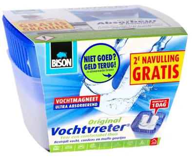 Produktbild von Bison Luftentfeuchter 450g mit Nachfüllpackung für Haus und Wohnwagen