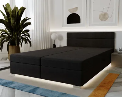 Obrázok produktu pre Čalúnená posteľ 160x200 ROSIE 10 - čierna