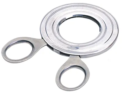 Eierentkoper aus Edelstahl, manuell, spülmaschinenfest, silber