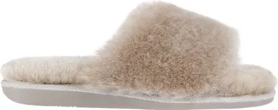 Produktbild von Vanuba - Damen Plüsch Hausschuhe Lammfell Schafwolle D010 Beige, Größe 42 EU