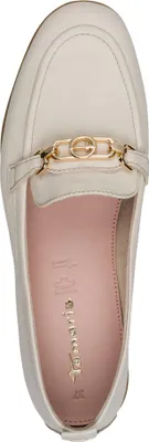 Produktbild von Tamaris Damen Leder Slipper glänzende Spange 1-24622-46, Größe:39 EU, Farbe:Beige