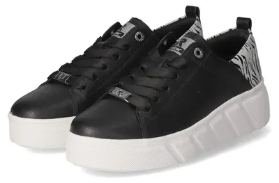 Produktbild von Rieker Damen Low Sneaker Schwarz Textil Synthetik Mix Größe: 39