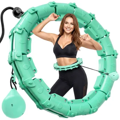 Produktbild von Smart Hula Hoop Reifen Erwachsene mit Gewicht, Verstellbar mit einstellbare 55–132 cm, Hullahub Reifen zum Abnehmen, Fitness, Home Workout, Retoo