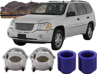 Productafbeelding van Verhogingskit, staal, 3,5 inch vooras, 2,5 inch achteras, geschikt voor GMC Envoy en Chevy Trailblazer, maximale bandbreedte: 32 inch