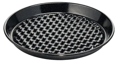 Obrázok produktu pre Grilovací pohár Riess s drážkou na šťavu Ø32cm čierny smalt