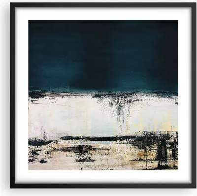 Produktbild von Gerahmtes Poster - Schwarzer Rahmen - Abstraktion gerieben schwarz - 50x50 cm - Wand Bild - Wanddeko - Wandbilder - Kunstposter - Wandposter - Bilderrahmen - Bilder - Kunstdruck - P2BAC50x50-4381