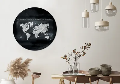 Produktbild von MuchoWow® - Mauerkreis - Wandbilder - Runde Bild - Bild aus Aluminium - Schlafzimmer - Wohnzimmerdekoration - Wand Dekoration