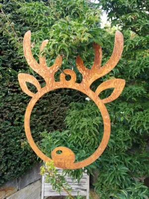 Image de Pendentif de Noël en métal rouillé Elan