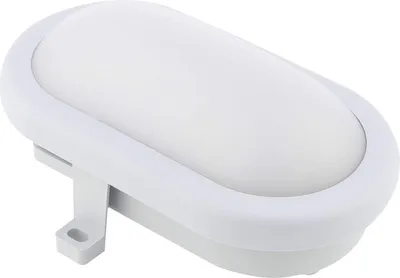 Produktbild von ChiliTec 22838 LED Oval-Armatur REV mit HF-Sensor 10W,800lm, 168x115x70mm, 6500K, grau