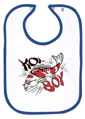 Immagine prodotto di Bavaglino con stampa - KOI BOY - KO110 bianco-blu