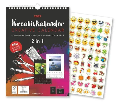 Produktbild von Kreativkalender A4 - 2 in 1 2027