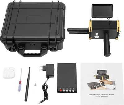 Immagine prodotto di Metal detector e rilevatore d'oro - Scanner sotterraneo - Display LCD - Allarmi acustici e visivi - ABS - Senza batteria - Nero