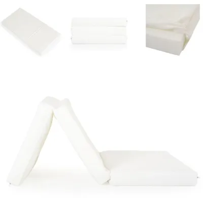 Obrázek produktu pro Skládací matrace do dětské postýlky Moni, skládací matrace Snooze 120 x 60 x 6 cm, pratelný potah, bílá2