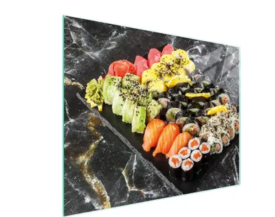 Obrázok produktu pre Sklenená doska na krájanie 52x40 SUSHI