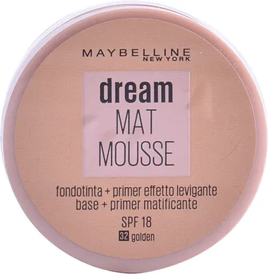 Produktbild von Maybelline New York - Dream Mat Mousse Foundation + Mattierende Grundierung - 32 Golden