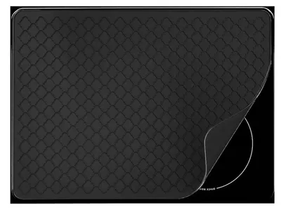 Produktbild von INF Silikon Herdabdeckmatte 71x50x0,25cm - Multifunktionaler Hitzebeständiger Schutz Schwarz