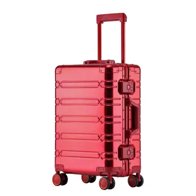 Produktbild von Aluminium Reisekoffer 77 cm Rot Hartschalenkoffer bei Bowatex