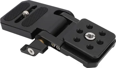 Immagine prodotto di Staffa a L per fotocamera, piastra a sgancio rapido verticale orizzontale con vite da 1/4 di pollice per supporto stabilizzatore SLR Arca Interfaces
