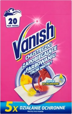 Produktbild von Vanish chusteczki wyłapujące barwnik do prania przeciw farbowaniu 10 sztuk