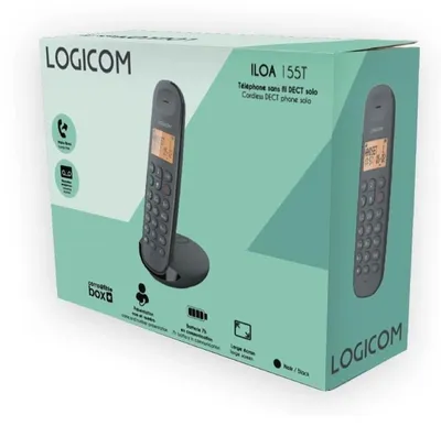 Immagine prodotto di Telefono fisso Logicom DECT ILOA 155T SOLO Nero