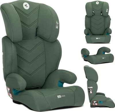 Produktbild von Lorelli Speed i-Size Kindersitz 100–150 cm (15–36 kg) R129/03 – ohne ISOFIX, Gurtmontage, verstellbare Kopfstütze, EPS, Booster