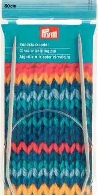 Produktbild von Prym HN Rundstricknadeln ALU 60 cm 3,50 mm grau