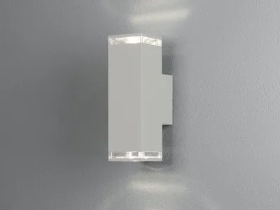 Produktbild von LED Wandlampe für Außen & Innen Up and Down Weiß Fassadenbeleuchtung Treppenhaus