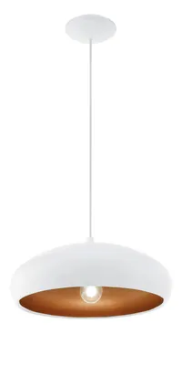 Image de EGLO Suspension Mogano 1 Blanc/ Cuivre 94606