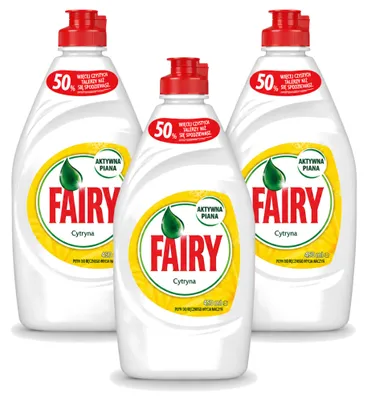 Produktbild von 3 x Fairy Spülmittel Zitrone 450 ml - Vorteilspackung - 3 Stücke
