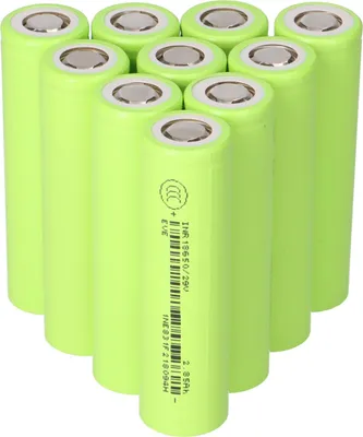 Produktbild von 10x EVE INR18650-29V 2850mAh 3,6V Li.Ion Entladestrom 8.4A