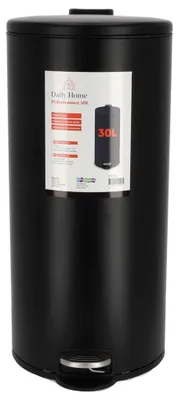 Productafbeelding van Daily Home Vuilnisemmer voor binnen, 30 liter, zwart