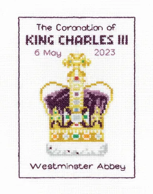 Obrázek produktu pro Heritage cross stitch set Aida "Coronation (A)", počítaný vzor, PUCE1675-A, 12x16,5cm