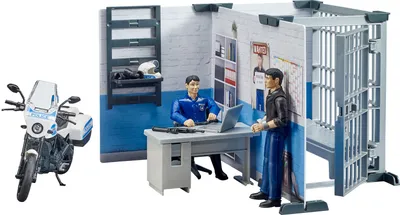 Obrázok produktu pre BRUDER bworld Polizeistation mit P.  62732 - BRUDER 62732 - (Spielwaren / Spielzeug)