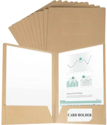 Produktbild von 10 A4-Präsentationsmappen mit Kartoneinlagen