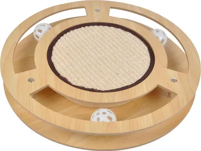 Produktbild von Interaktives Spielzeug für Katze mit Kratzfläche und Kugeln