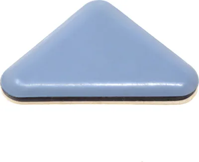 Produktbild von Adsamm® | PTFE-Gleiter | 35x35x45 mm | Grau-Blau | dreieckig | Selbstklebende Möbelgleiter in von Adsamm®