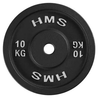 Zdjęcie produktu dla Czarna obciążenie do hantli 10 kg, HMS TCN10