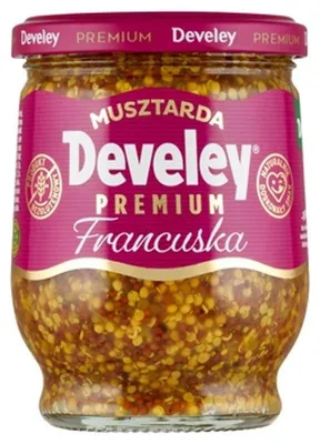 Obrázok produktu pre Musztarda francuska Premium z ziarnami Develey 270 g